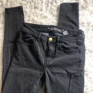 Black high rise jeans